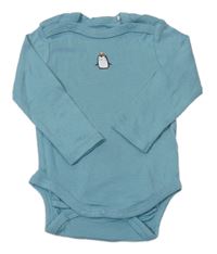 Modrozelené body s tučňáčkem Topomini