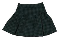 Smaragdovo-černá vzorovaná sukně ZARA