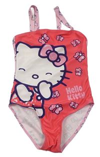 Růžové jednodílné plavky s Hello Kitty zn. Sanrio