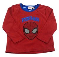 Červená fleecová mikina se Spidermanem zn. Primark