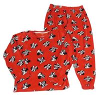 Červené plyšové pyžamo s Minnie M&S