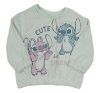 Světlemodrá mikina se Stitchem a Angel Primark