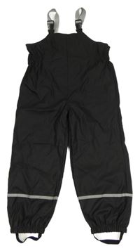 Černé nepromokavé podšité laclové kalhoty Kiki&Koko