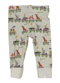 Světlešedé lehké tepláky se zvířaty