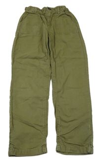 Khaki plátěné kalhoty John Lewis
