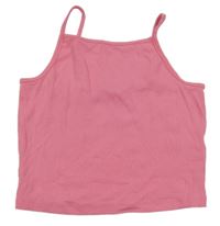 Růžový crop top George