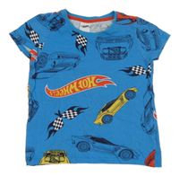 Modré tričko s Hot Wheels auty