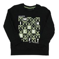 Černá mikina s Minecraft