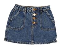 Modrá melírovaná riflová sukně Denim Co.