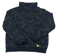 Tmavomodro-khaki army mikina S. Oliver