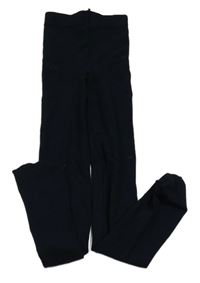 Tmavomodré silnější silonky 