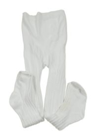 Bílé vzorované punčocháče Primark