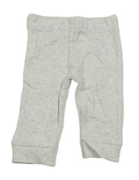 Šedé melírované lehké tepláky 