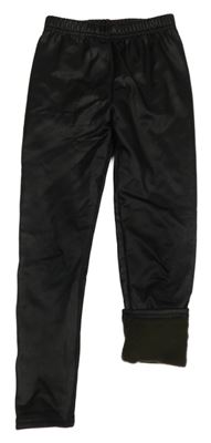 Černé zateplené legíny 