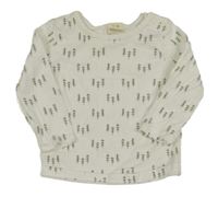 Bílé vzorované triko 