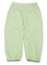 Světlezelené vzorované lehké kalhoty 