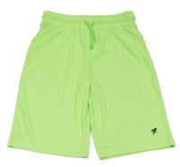 Neonově zelené sportovní kraťasy Primark