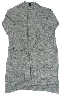 Šedý melírovaný úpletový cardigan Y.F.K.