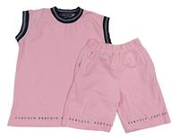 2set - Růžové tílko + kraťasy Ferugio