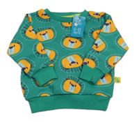 Nové - Zelená mikina s lvíčky Blade&Rose