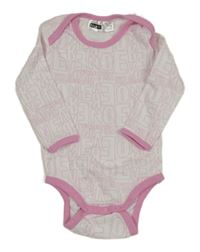 Bílo-růžové body s nápisy Ergee