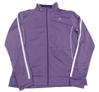 Fialová propínací thermo mikina Domyos 