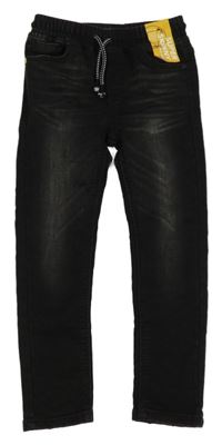 Nové - Tmavošedé teplákové super skinny rifle Next