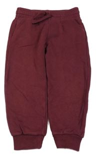 Mahagonové tepláky H&M