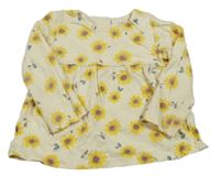 Béžová květovaná tunika C&A