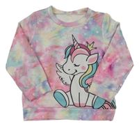 Barevná mikina s jednorožcem 