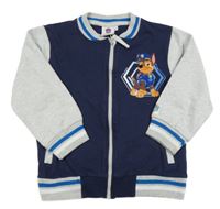 Tmavomodro-šedá propínací mikina - Tlapková Patrola Nickelodeon