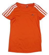 Červeno-bílé sportovní tričko Adidas