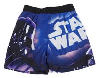 Tmavomodro-fialové plážové kraťasy - StarWars C&A