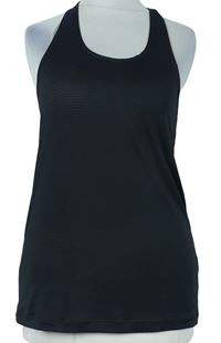 Dámský černý proužkovaný sportovní top Workout 