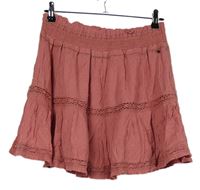 Dámská růžová vzorovaná sukně s krajkou Superdry 