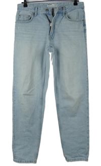 Dámské světlemodré straight rifle Bershka 