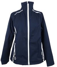 Pánská tmavomodro-bílá šusťáková outdoorová jarní bunda s pruhy Sunderland of Scotland