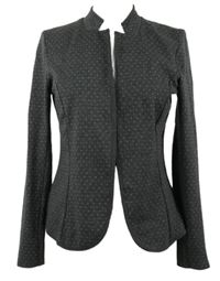 Dámský šedý tečkovaný teplákový sakový cardigán Tom Tailor 