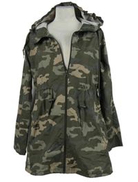 Dámská army šusťáková parka s kapucí 