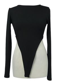 Dámské černé žebrované body FB Sister 