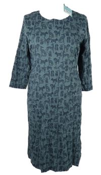 Nové - Dámské tmavomodré šaty s pejsky Weird Fish 