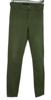 Dámské khaki skinny rifle Bershka 