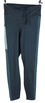 Dámské modro-tmavomodré sportovní funkční legíny Good Move 