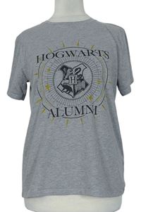 Dámské šedé tričko s potiskem Harry Potter zn. Primark