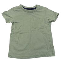 Khaki tričko s kapsou Mothercare