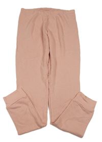 Světlerůžové žebrované spodní kalhoty F&F