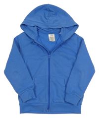 Modrá propínací mikina s kapucí L&D