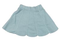 Nové - Světlemodrá pletená sukně Shein