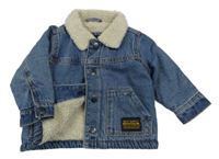 Modrá riflová zateplená bunda Next