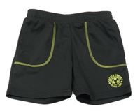 Černé sportovní kraťasy s potiskem Topolino